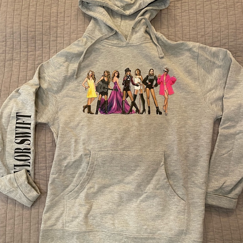 Taylor Swift Eras Hoodie- Grey